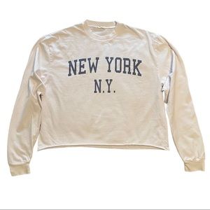 Brandy Melville John Galt New York N.Y Oversized Long Sleeve T-Shirt Siz…